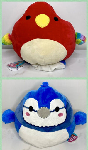 Squishmallow - Flip A Mallow Babs the Blue Jay - Paco the Parrot 12" - Sweets and Geeks