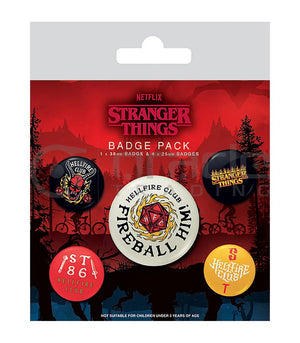 Stranger Things Badge Pack – Hellfire Club - Sweets and Geeks