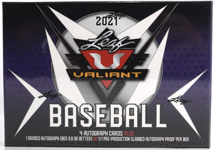 2021 Leaf Valiant Baseball Hobby Box - Sweets and Geeks