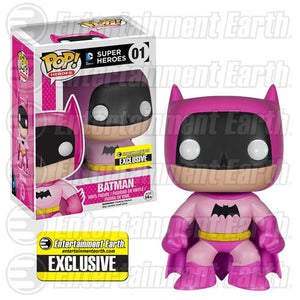 (DAMAGED BOX) Funko Pop Heroes: DC Super Heroes - Batman (Rainbow - Pink) (EE Exclusive) #01 - Sweets and Geeks
