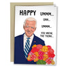 Joe Biden Forgets Greeting Card (With Flowers) - Sweets and Geeks
