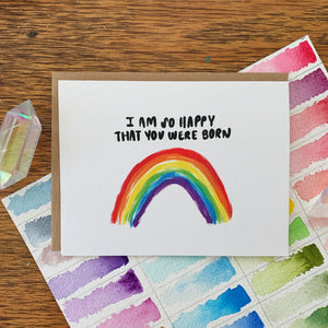 Rainbow Greeting Card - Sweets and Geeks
