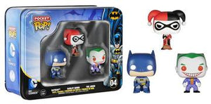 Funko Pocket Pop! Batman Tin - Batman, Harley Quinn, The Joker - Sweets and Geeks