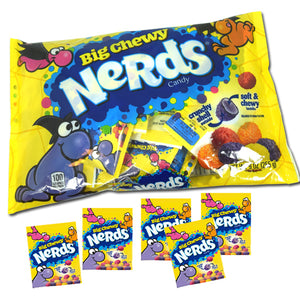 Nerds Big Chewy "Snack Size" Candy 9oz Bag - Sweets and Geeks