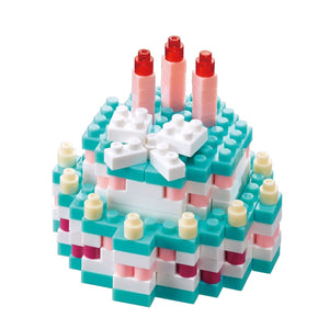 Kawada Schylling Nanoblock "Foods" Collection Birthday Cake - Sweets and Geeks