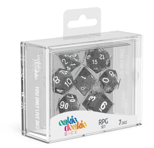 Oakie Doakie Dice RPG Set Speckled (7) - Sweets and Geeks