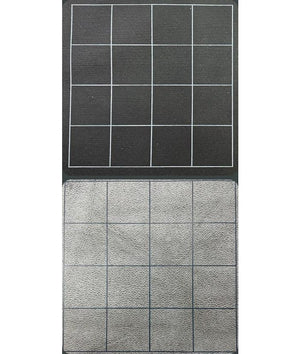 Chessex Megamat 1 Inch Reversible Black-Grey Squares - Sweets and Geeks