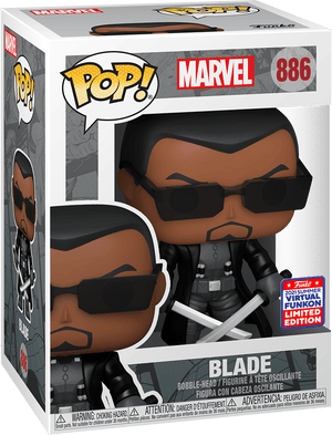Funko Pop! Marvel - Blade (2021 Virtual Funkon) #886 - Sweets and Geeks