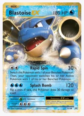 Blastoise EX XY - Evolutions # 21/108 - Sweets and Geeks