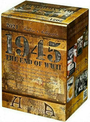 2021 Historic Autographs 1945: The End of WWII Blaster Box - Sweets and Geeks