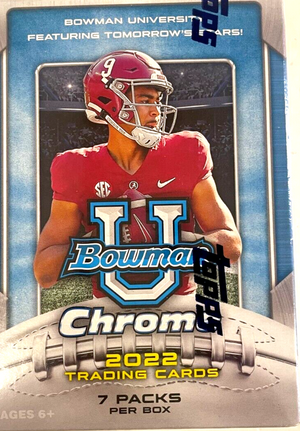 2022 Bowman Chrome University Football Blaster Box - Sweets and Geeks