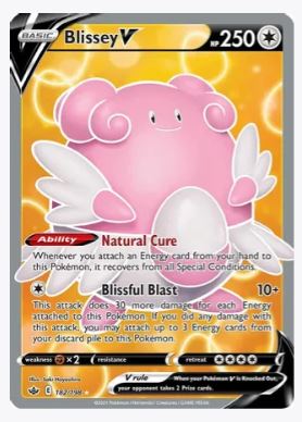 Blissey V (Full Art) SWSH06: Chilling Reign # 182/198 - Sweets and Geeks