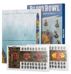 Blood Bowl Norse Pitch – Double-sided Pitch and Dugouts Set - Sweets and Geeks