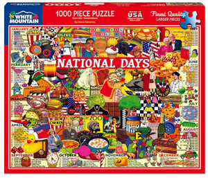 National Days 1000 Piece Jigsaw Puzzle - Sweets and Geeks