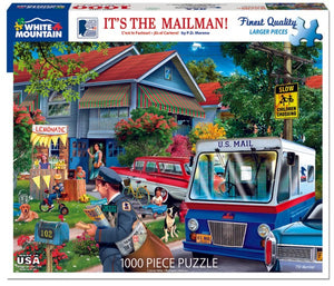 It's the Mailman 1000 Piece Jigsaw Puzzle - Sweets and Geeks