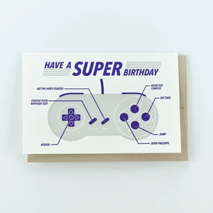 Super Birthday Greeting Card - Sweets and Geeks