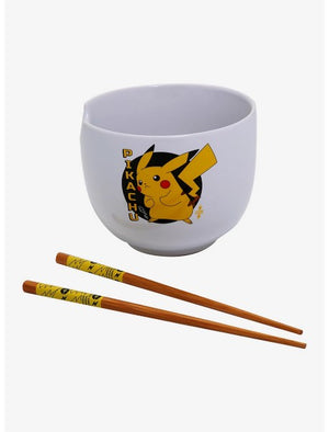Pokemon - Pikachu Ramen Bowl Set - Sweets and Geeks