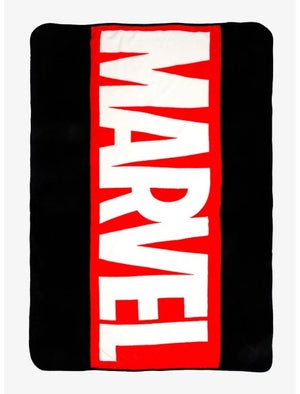 Marvel Logo Fleece Blanket - Sweets and Geeks
