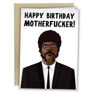 Happy Birthday Motherfucker Greeting Card - Sweets and Geeks