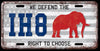 IH8 REP License Plate - Sweets and Geeks