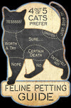 Cat Petting - 7.5" x 11.5" embossed die cut sign - Sweets and Geeks