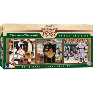 Baseball 1000pc Panoramic Puzzle - Sweets and Geeks