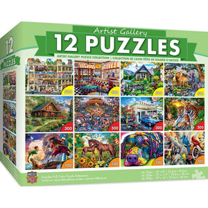 Artist Gallery 12 pack Puzzle Bundle - Sweets and Geeks