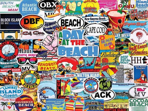 A Day At The Beach (1448pz) - 1000 Piece Jigsaw Puzzle - Sweets and Geeks