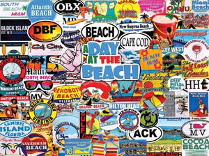 A Day At The Beach (1448pz) - 1000 Piece Jigsaw Puzzle - Sweets and Geeks