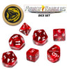 Power Rangers RPG: Game Dice Set - Red (7+coin) - Sweets and Geeks