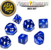 Power Rangers RPG: Game Dice Set - Blue (7+coin) - Sweets and Geeks
