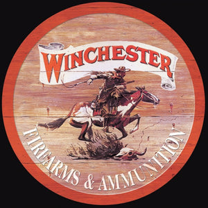 Winchester Express Round Tin Sign - Sweets and Geeks