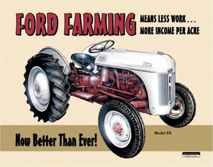 Ford Farming 8N Tin Sign - Sweets and Geeks
