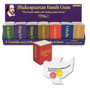 SHAKESPEAREAN INSULT GUM - Sweets and Geeks