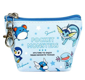 Pokemon Triangle Mini Pouch / Colors Blue Japanese Pokémon Center - Sweets and Geeks