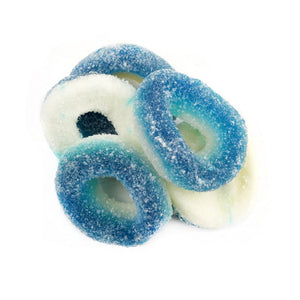 Blue Raspberry Rings Bulk Tubs (S&G Bulk) - Sweets and Geeks