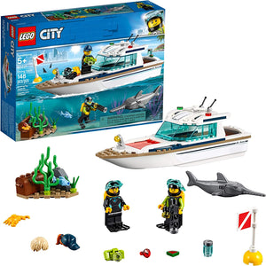 LEGO City Great Vehicles Diving Yacht 60221 Building Kit (148 Pieces) - Sweets and Geeks