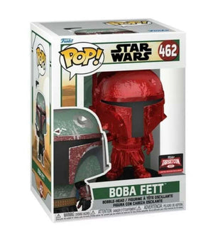 Funko Pop: Star Wars - Boba Fett (The Mandalorian) (Red Chrome) (2022 Target Con) #462 - Sweets and Geeks