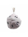 White D20 Plush Dice Bag for Dungeons & Dragons - Sweets and Geeks