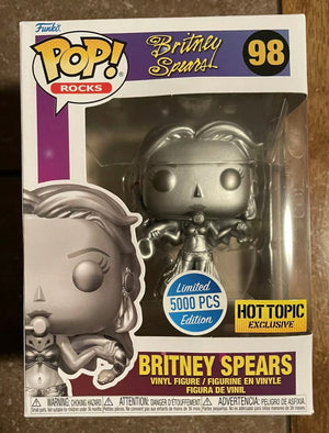 Funko Pop Rocks! Britney Spears - Britney Spears (Slave 4 U) (Platinum) (Hot Topic Exclusive) #98 - Sweets and Geeks