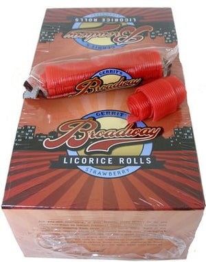 Broadway Strawberry Licorice Rolls - Sweets and Geeks