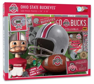 The Ohio State Buckeyes 500 Piece Jigsaw Puzzle - Sweets and Geeks