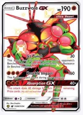 Buzzwole GX Hidden Fates: Shiny Vault # SV68/SV94 - Sweets and Geeks