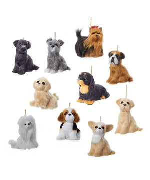Plush Dog Assorted Ornaments - Sweets and Geeks
