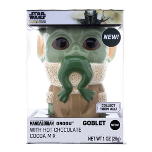Star Wars Goblet with Hot Cocoa Mix - Grogu with Frog - Sweets and Geeks