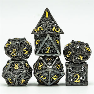 Octopus Hollow Metal DND Dice - Sweets and Geeks