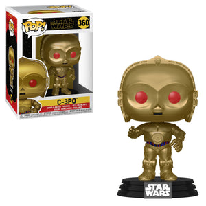 Funko Pop Movies: Star Wars - C-3PO (Red Eyes) (Rise of the Skywalker) #360 - Sweets and Geeks