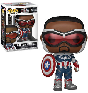 Funko POP! Marvel: The Falcon & Winter Soldier - Captain America (Sam Wilson) #814 - Sweets and Geeks