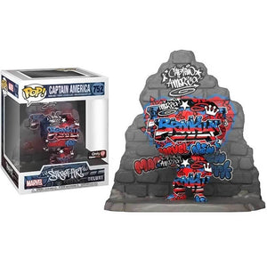 Funko Pop: Marvel - Captain America (Street Art) Gamestop Exclusive #752 - Sweets and Geeks