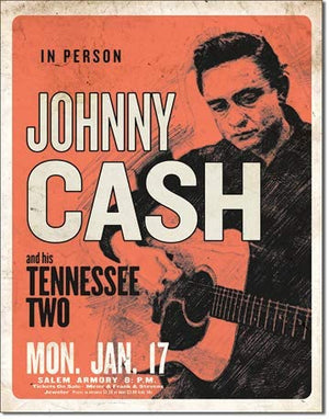 Johnny Cash & His Tennessee Two - Tin Sign - Sweets and Geeks